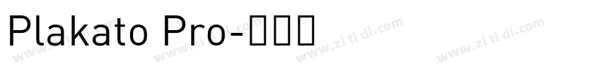 Plakato Pro字体转换